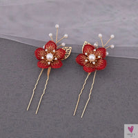 Chinese Hair Clips For Women  & Girls. Vintage Hanfu Barrettes, Retro Wedding Headpiece, Hair Jewelry Headdress Sweet T 52