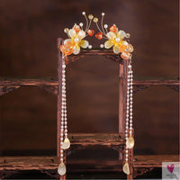 Chinese Hair Clips For Women  & Girls. Vintage Hanfu Barrettes, Retro Wedding Headpiece, Hair Jewelry Headdress Sweet T 52