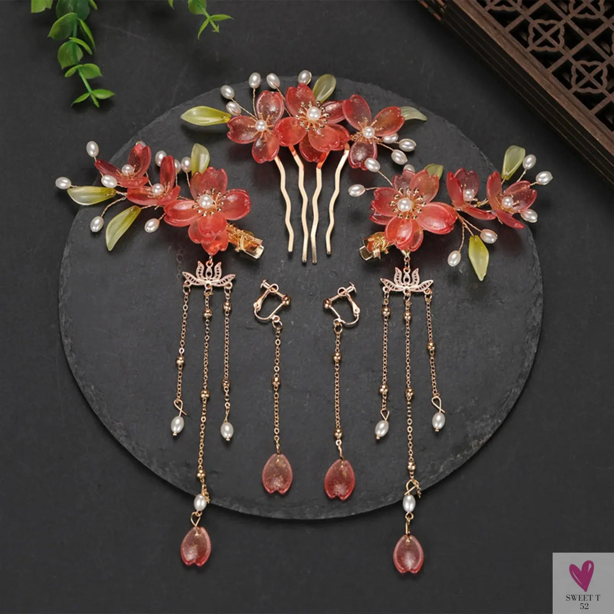 Chinese Hair Clips For Women  & Girls. Vintage Hanfu Barrettes, Retro Wedding Headpiece, Hair Jewelry Headdress Sweet T 52