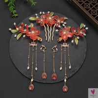 Chinese Hair Clips For Women  & Girls. Vintage Hanfu Barrettes, Retro Wedding Headpiece, Hair Jewelry Headdress Sweet T 52