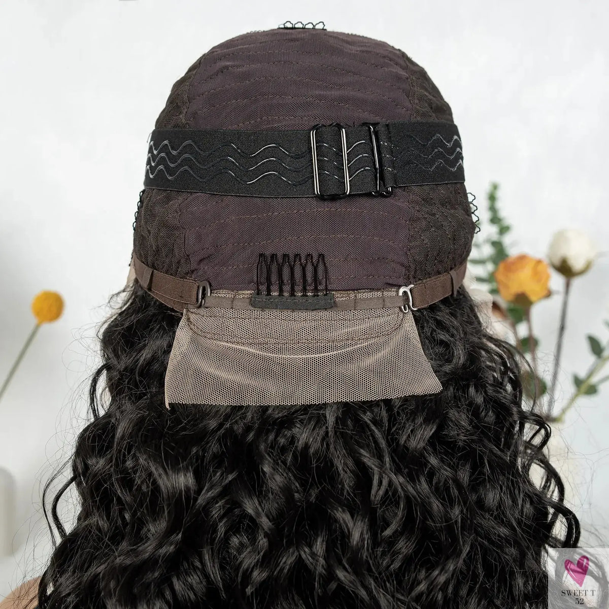 Cornrow Synthetic Braided Wig - 13*6 Lace Front Wig, Knotless Box Braided Wig, Partition Design with Curly Hair for Women Sweet T 52