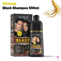 Cover Your Gray - Black Hair Dye/Shampoo, 500 ml Herbal Hair Color, Instant Gray To Black Shampoo For Women & Men SWEET T 52