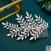 DZ061 Fashion Bride Headpiece Zircon Wedding Comb With Cubic Luxury Barrettes Hairband Wedding Hair Accessories Bridal Crowns SWEET T 52