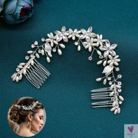 DZ061 Fashion Bride Headpiece Zircon Wedding Comb With Cubic Luxury Barrettes Hairband Wedding Hair Accessories Bridal Crowns SWEET T 52