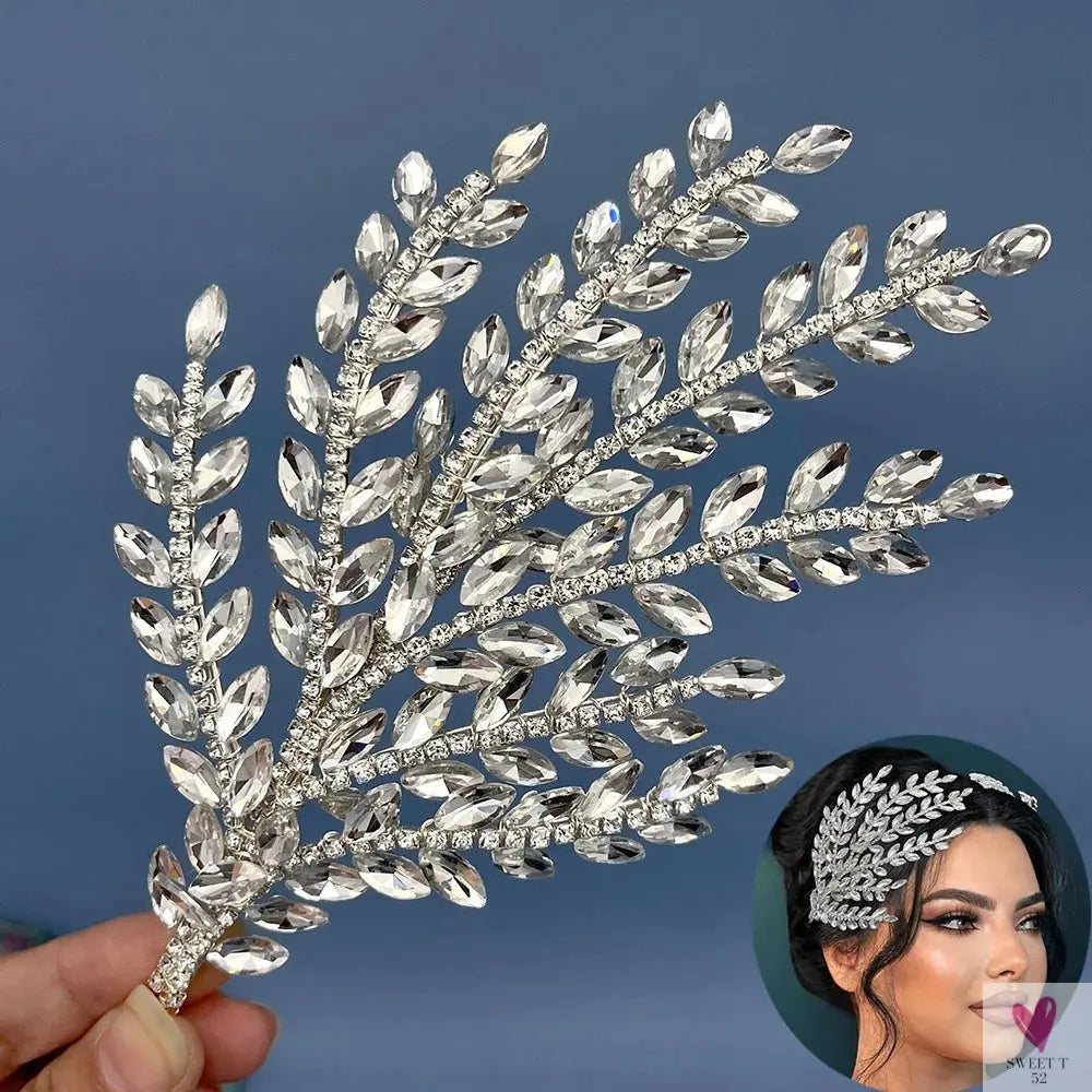 DZ061 Fashion Bride Headpiece Zircon Wedding Comb With Cubic Luxury Barrettes Hairband Wedding Hair Accessories Bridal Crowns SWEET T 52