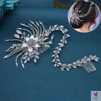 DZ061 Fashion Bride Headpiece Zircon Wedding Comb With Cubic Luxury Barrettes Hairband Wedding Hair Accessories Bridal Crowns SWEET T 52