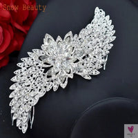 DZ061 Fashion Bride Headpiece Zircon Wedding Comb With Cubic Luxury Barrettes Hairband Wedding Hair Accessories Bridal Crowns SWEET T 52