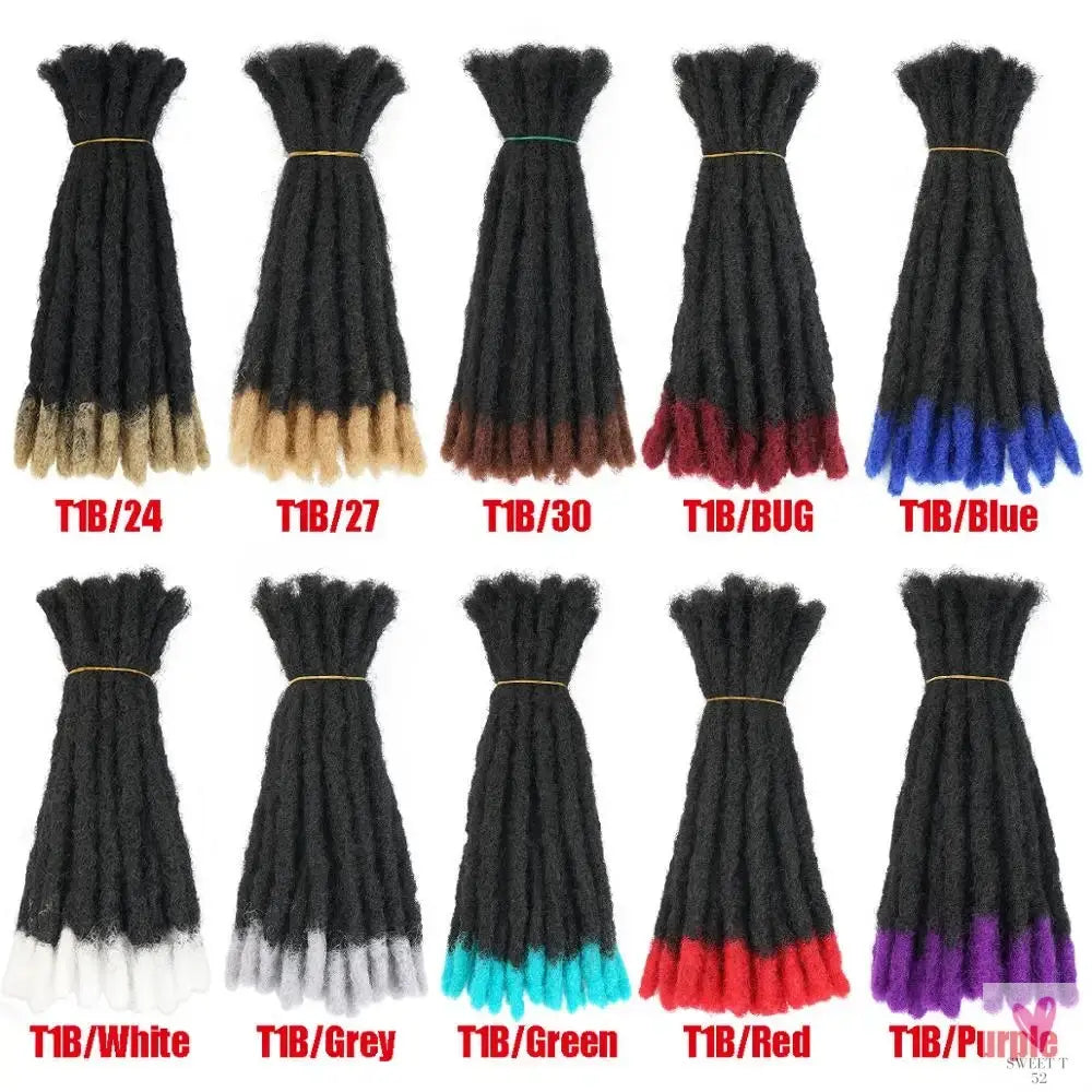 Dreadlock Extensions/Loc Extensions, Afro Kinky Dread Extensions for Men/Women and Children Sweet T 52
