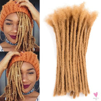 Dreadlock Human Hair Extensions for Men/Women - Crochet Braids, Organic Hair Dreadlock Extensions, 0.6 cm Sweet T 52