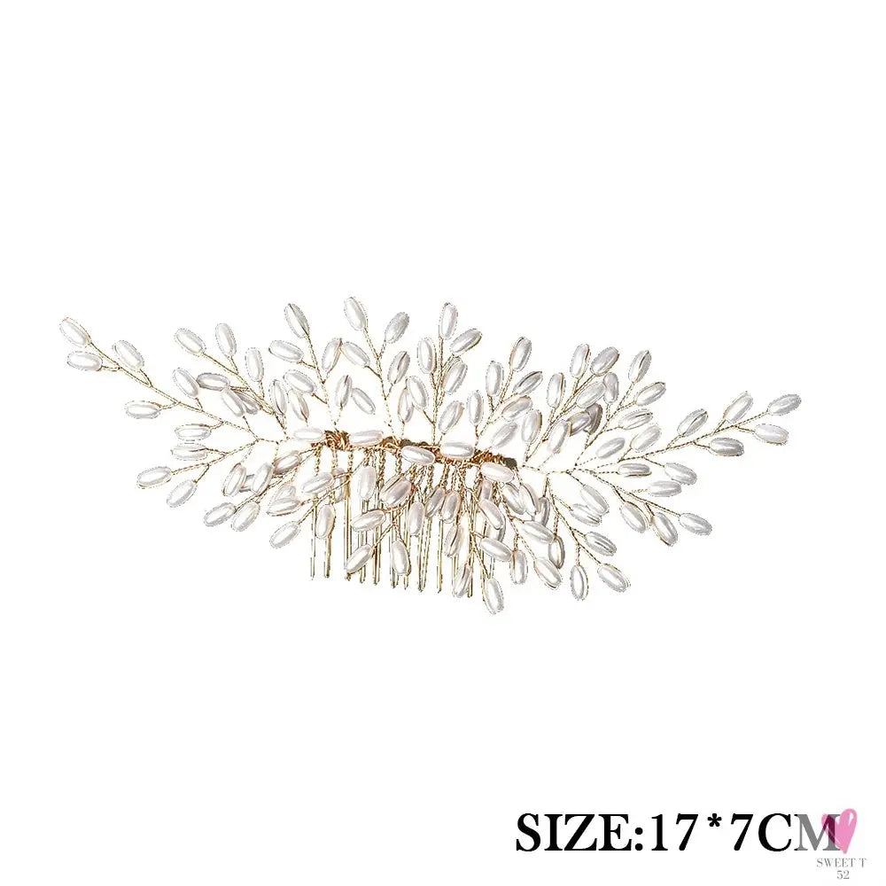 Elegant Hair Pins or Combs for Special Occasions, Weddings and Festivals for Women & Girls-hair accessories-SWEET T 52