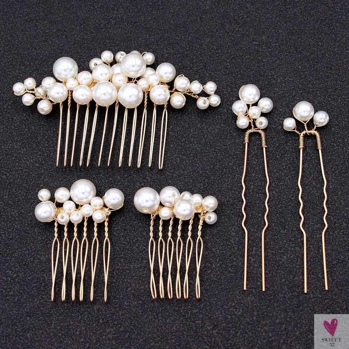Elegant Hair Pins or Combs for Special Occasions, Weddings and Festivals for Women & Girls-hair accessories-SWEET T 52