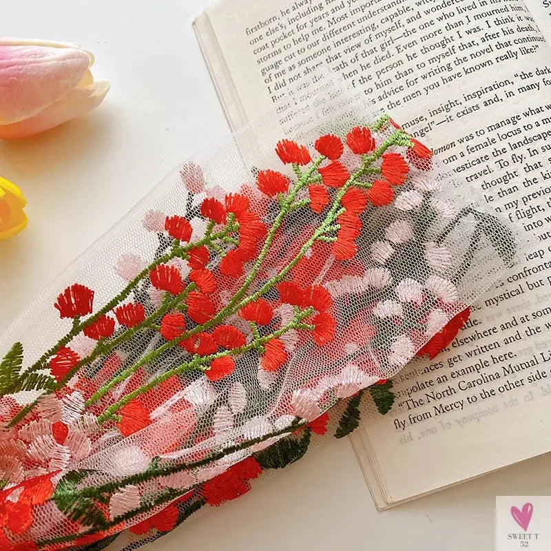 Elegant Lace Headbands for Women & Girls, Fashion Embroidery, Elastic Ribbon Hair Hoops, Non-slip Hair Bands-Headbands-SWEET T 52