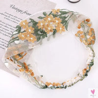 Elegant Lace Headbands for Women & Girls, Fashion Embroidery, Elastic Ribbon Hair Hoops, Non-slip Hair Bands-Headbands-SWEET T 52