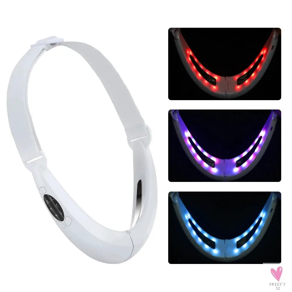 Face Lifter V-Line Belt - 5 Modes LED Photon Therapy, Face Slimming Vibration, and Massager-Beauty-SWEET T 52