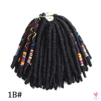 Faux Locs Crochet Hair, Natural Hair Extensions, Synthetic Crochet Braiding Hair, Dreadlocks with Colored Line SWEET T 52