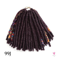 Faux Locs Crochet Hair, Natural Hair Extensions, Synthetic Crochet Braiding Hair, Dreadlocks with Colored Line SWEET T 52