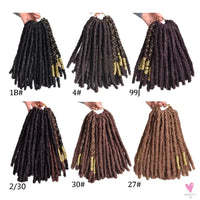 Faux Locs Crochet Hair, Natural Hair Extensions, Synthetic Crochet Braiding Hair, Dreadlocks with Colored Line SWEET T 52