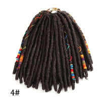 Faux Locs Crochet Hair, Natural Hair Extensions, Synthetic Crochet Braiding Hair, Dreadlocks with Colored Line SWEET T 52