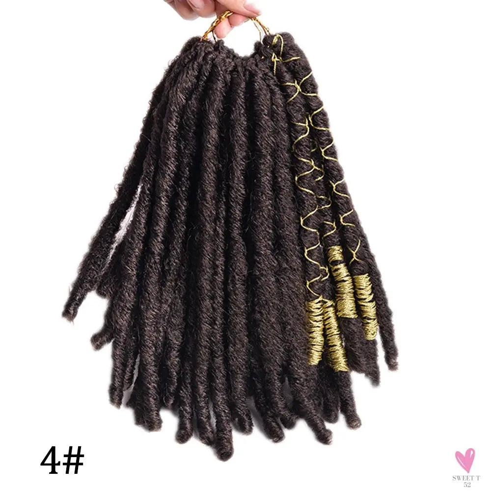 Faux Locs Crochet Hair, Natural Hair Extensions, Synthetic Crochet Braiding Hair, Dreadlocks with Colored Line SWEET T 52