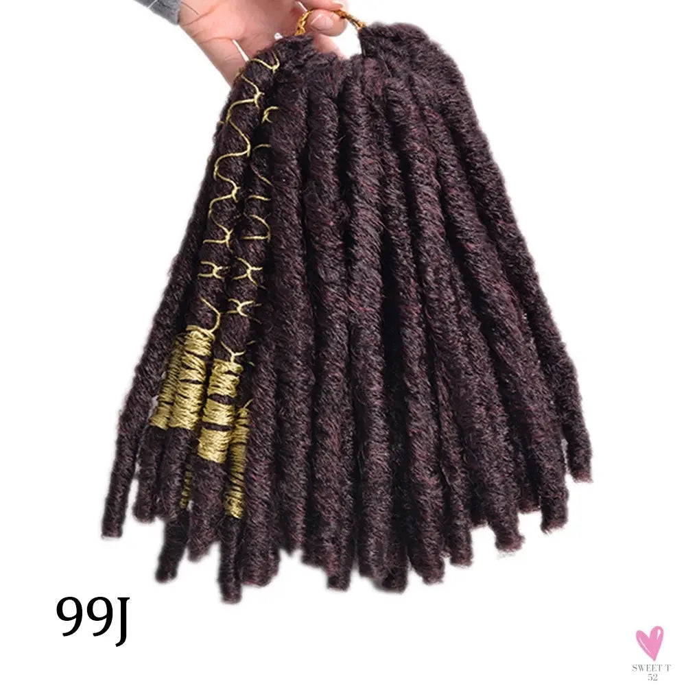Faux Locs Crochet Hair, Natural Hair Extensions, Synthetic Crochet Braiding Hair, Dreadlocks with Colored Line SWEET T 52