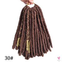 Faux Locs Crochet Hair, Natural Hair Extensions, Synthetic Crochet Braiding Hair, Dreadlocks with Colored Line SWEET T 52