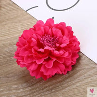 Flamenco Flowers For Hair DIY Headdress For Bridal Flocking Cloth Red Rose Flower Hairpin Hair Clip Party Hair Accessories SWEET T 52