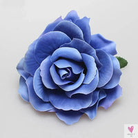 Flamenco Flowers For Hair DIY Headdress For Bridal Flocking Cloth Red Rose Flower Hairpin Hair Clip Party Hair Accessories SWEET T 52
