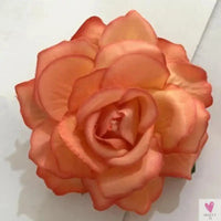 Flamenco Flowers For Hair DIY Headdress For Bridal Flocking Cloth Red Rose Flower Hairpin Hair Clip Party Hair Accessories SWEET T 52