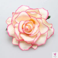 Flamenco Flowers For Hair DIY Headdress For Bridal Flocking Cloth Red Rose Flower Hairpin Hair Clip Party Hair Accessories SWEET T 52