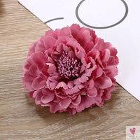 Flamenco Flowers For Hair DIY Headdress For Bridal Flocking Cloth Red Rose Flower Hairpin Hair Clip Party Hair Accessories SWEET T 52
