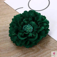 Flamenco Flowers For Hair DIY Headdress For Bridal Flocking Cloth Red Rose Flower Hairpin Hair Clip Party Hair Accessories SWEET T 52