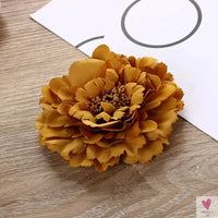 Flamenco Flowers For Hair DIY Headdress For Bridal Flocking Cloth Red Rose Flower Hairpin Hair Clip Party Hair Accessories SWEET T 52