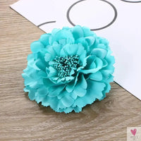 Flamenco Flowers For Hair DIY Headdress For Bridal Flocking Cloth Red Rose Flower Hairpin Hair Clip Party Hair Accessories SWEET T 52