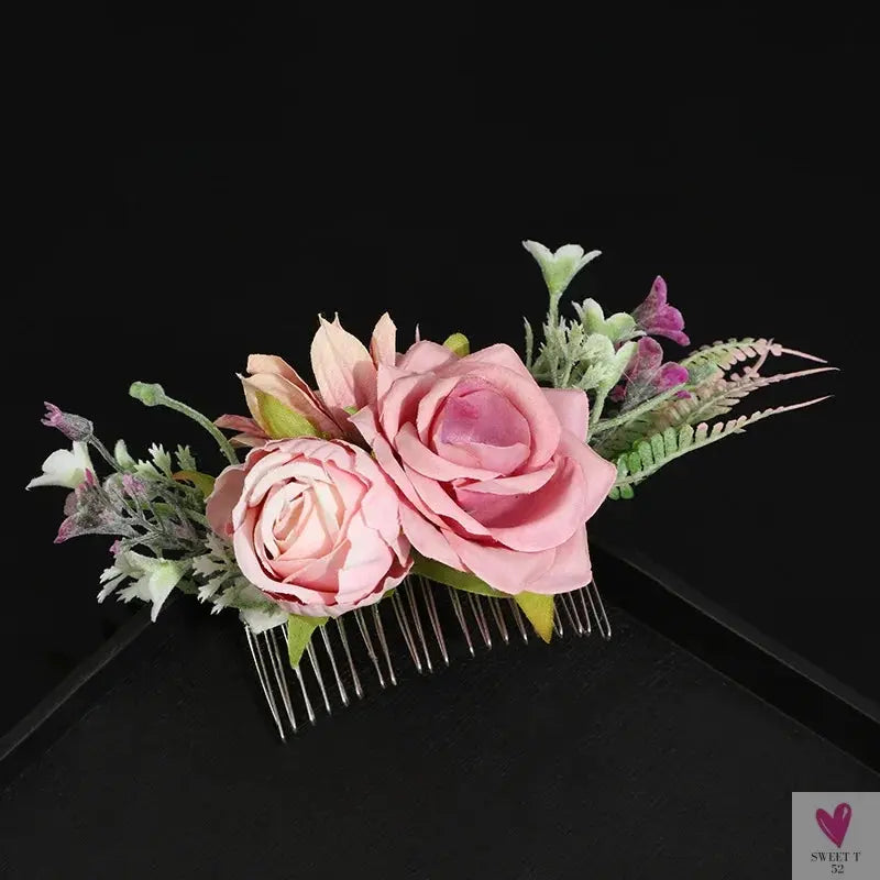 Floral Hair Combs for Summer Weddings, Festivals, Concerts, Holidays - Hair Accessoires for Women & Girlsl-hair accessories-SWEET T 52