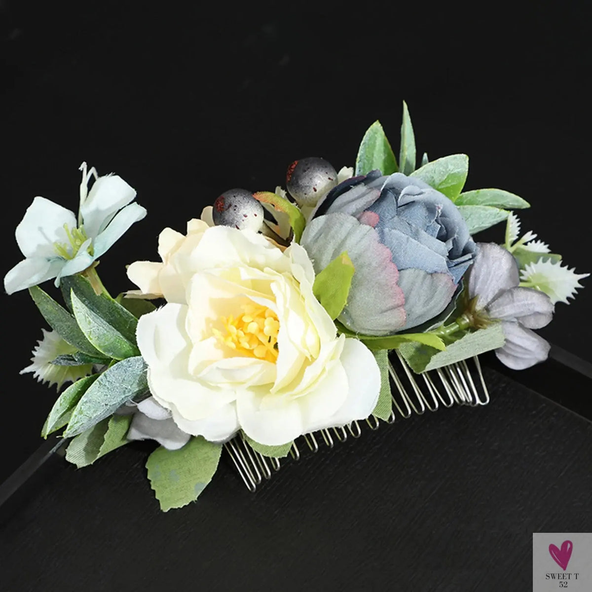 Floral Hair Combs for Summer Weddings, Festivals, Concerts, Holidays - Hair Accessoires for Women & Girlsl-hair accessories-SWEET T 52