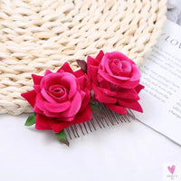 Floral Hair Combs for Summer Weddings, Festivals, Concerts, Holidays - Hair Accessoires for Women & Girlsl-hair accessories-SWEET T 52