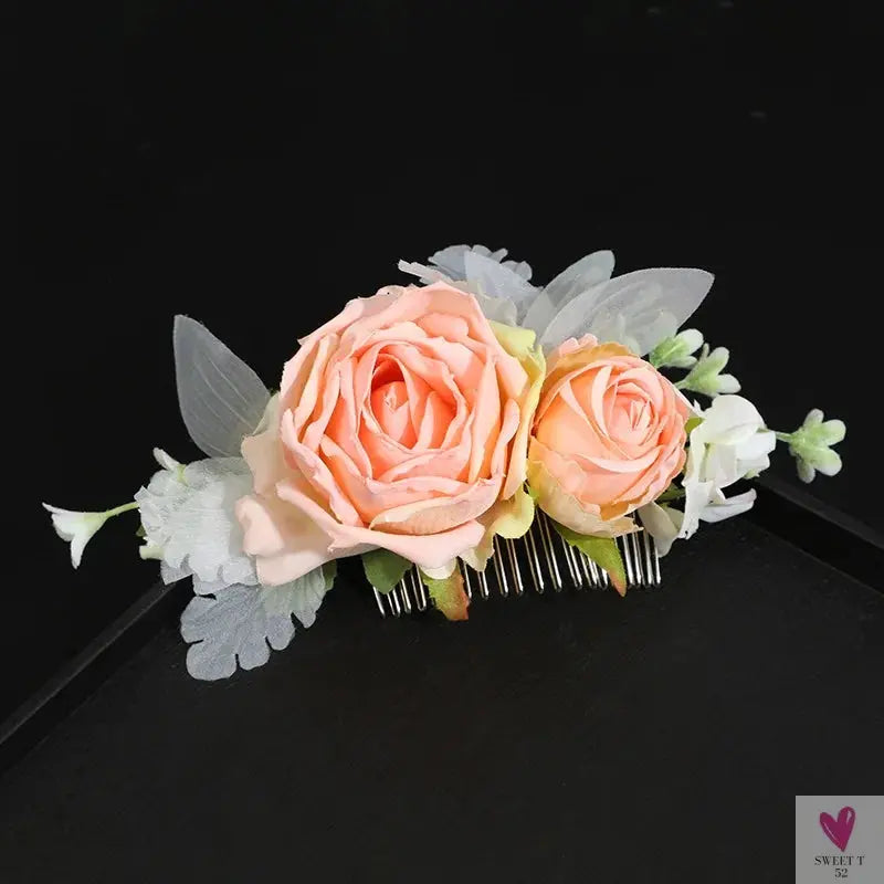 Floral Hair Combs for Summer Weddings, Festivals, Concerts, Holidays - Hair Accessoires for Women & Girlsl-hair accessories-SWEET T 52
