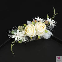 Floral Hair Combs for Summer Weddings, Festivals, Concerts, Holidays - Hair Accessoires for Women & Girlsl-hair accessories-SWEET T 52