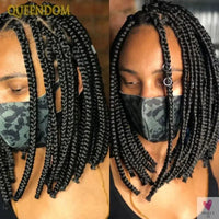 Full Lace Wigs for Women - Short Bob Braided Wigs, Knotless Box Braids, 360 Lace Front Wigs, Cornrow Synthetic Wigs, 12 Inch Sweet T 52