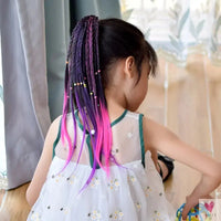 Girl's Colorful Ponytail Wig Headbands - Rubber Bands Headwear - Kids Hair Accessories/Hair Ornament-hair accessories-SWEET T 52