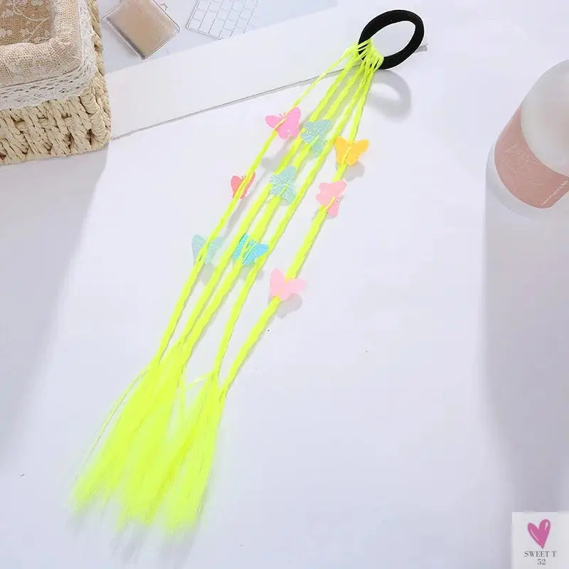 Girl's Colorful Ponytail Wig Headbands - Rubber Bands Headwear - Kids Hair Accessories/Hair Ornament-hair accessories-SWEET T 52