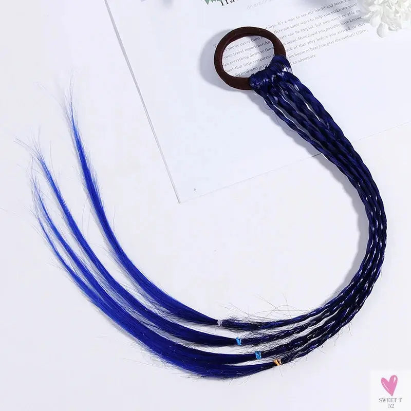 Girl's Colorful Ponytail Wig Headbands - Rubber Bands Headwear - Kids Hair Accessories/Hair Ornament-hair accessories-SWEET T 52
