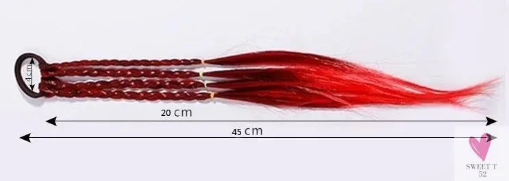 Girl's Colorful Ponytail Wig Headbands - Rubber Bands Headwear - Kids Hair Accessories/Hair Ornament-hair accessories-SWEET T 52