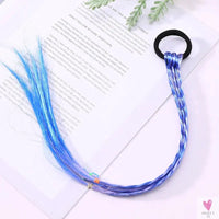 Girl's Colorful Ponytail Wig Headbands - Rubber Bands Headwear - Kids Hair Accessories/Hair Ornament-hair accessories-SWEET T 52
