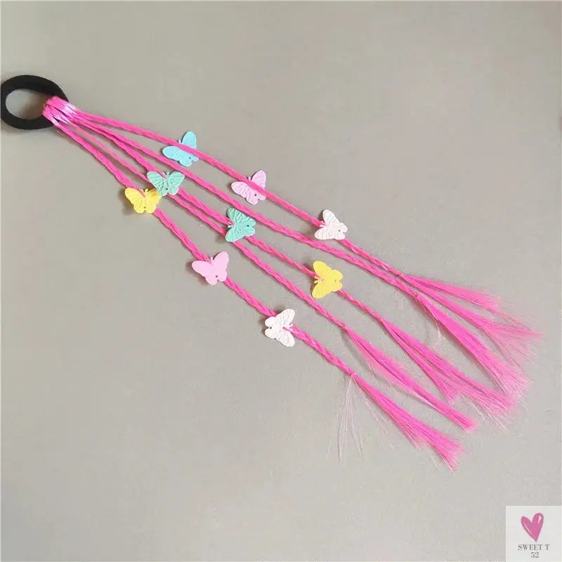 Girl's Colorful Ponytail Wig Headbands - Rubber Bands Headwear - Kids Hair Accessories/Hair Ornament-hair accessories-SWEET T 52