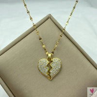 Gold Color Necklace for Women & Girls - Zircon Jewelry Pendant Necklace in Stainless Steel, Many Designs-Necklace-SWEET T 52