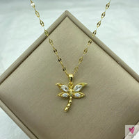 Gold Color Necklace for Women & Girls - Zircon Jewelry Pendant Necklace in Stainless Steel, Many Designs-Necklace-SWEET T 52