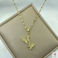 Gold Color Necklace for Women & Girls - Zircon Jewelry Pendant Necklace in Stainless Steel, Many Designs-Necklace-SWEET T 52