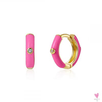 Gold Filled Stud Earrings For Women & Girls - Ear Cuffs, Colorful Zircon Dangle Hoop Earrings, Fashion, Party Jewelry-Earrings-SWEET T 52