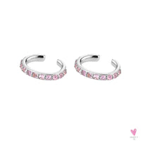 Gold Filled Stud Earrings For Women & Girls - Ear Cuffs, Colorful Zircon Dangle Hoop Earrings, Fashion, Party Jewelry-Earrings-SWEET T 52